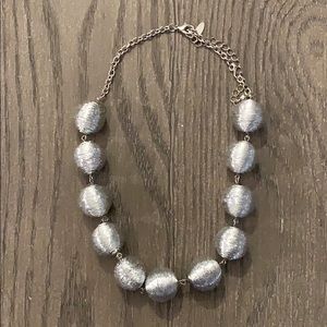 Silver ball necklace
